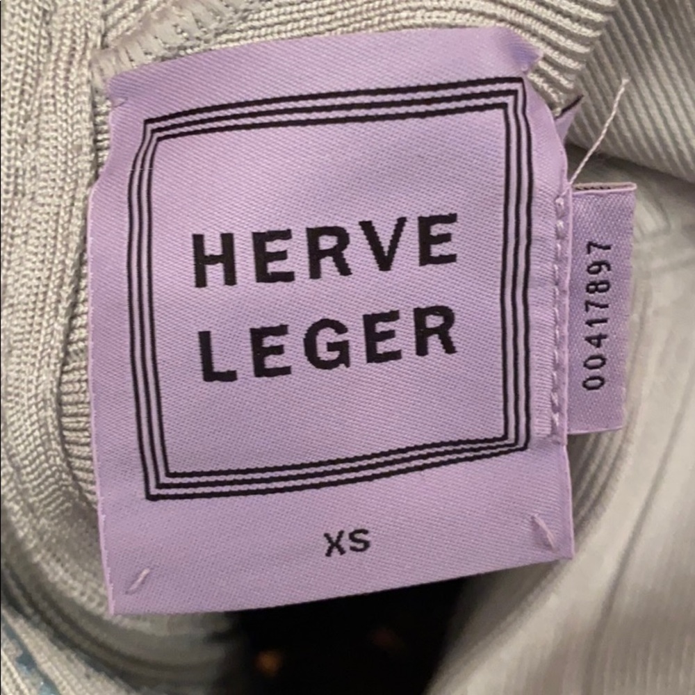 Hervé Léger Bandage A-Line Mini Dress - Picture 6 of 8